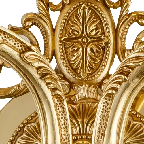 Modern 2 Lights Led Wall Mounted Lamp with Fabric Lampshade Brass and Wood Contemporary Wall Sconce Lights