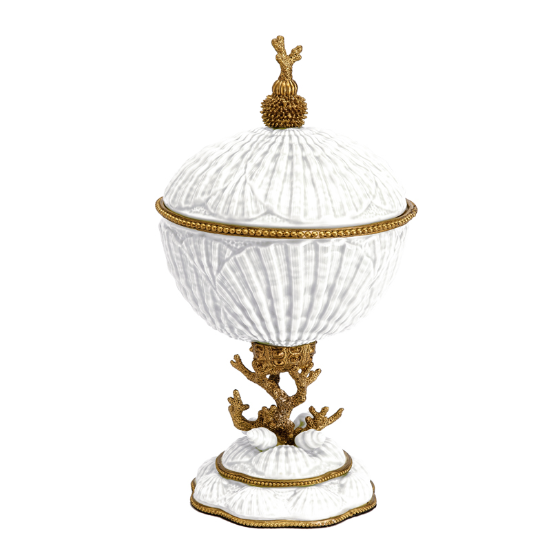 Chinese porcelain ceramic jar with lids home decorative table art