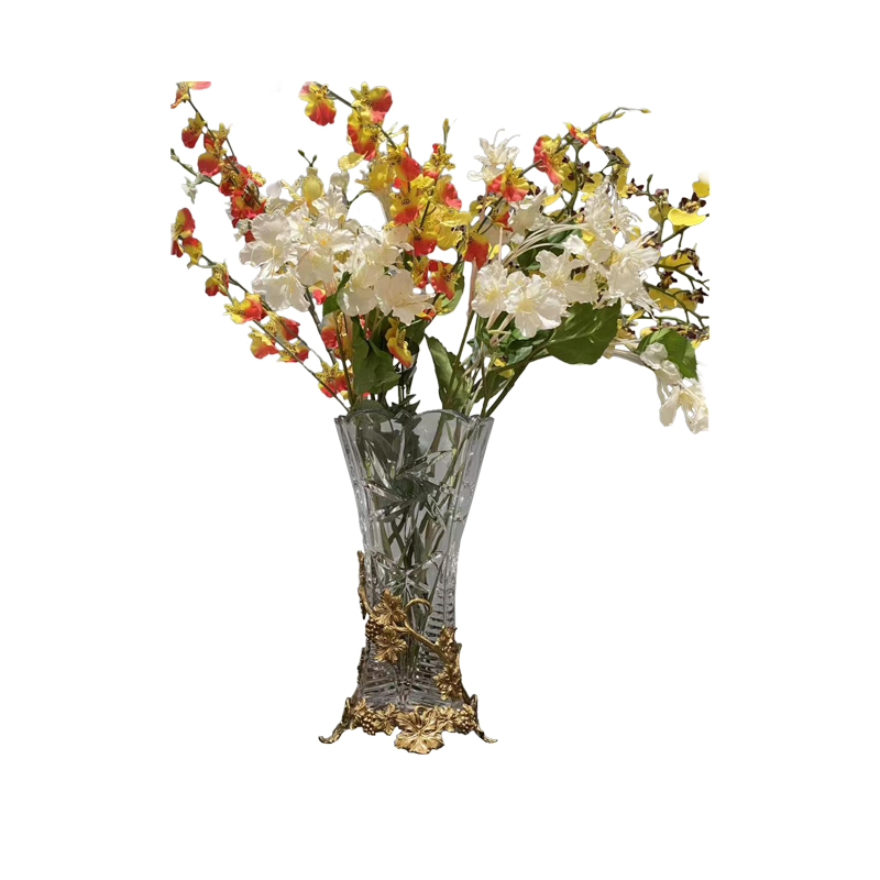 The latest design of high-end home decor Wholesale Crystal vase center carved vases
