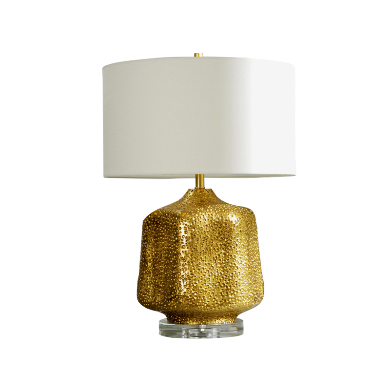 Geometric Brass Led Desk Lamp with Unique Craft Art-dynasty Modern Table Lamp from China Factory