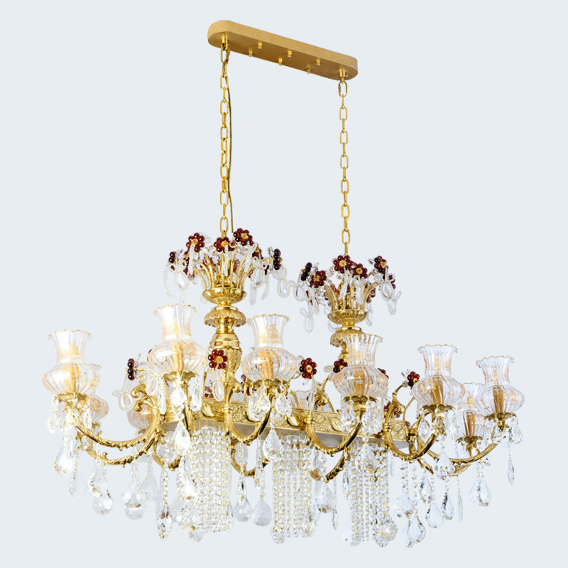 large antique oblong crystal and flower design chandeliers and brass oversized chandelier lighting glass shades dining room