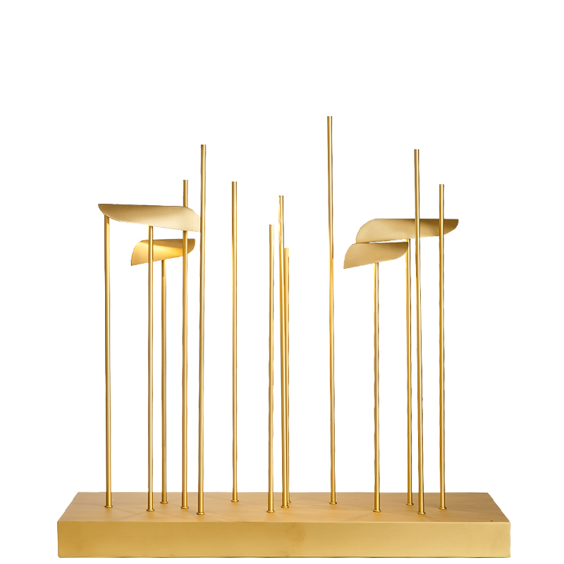 Brass Table Lamp Modern with 7-Led Lights New Designs Desk Light Accent Made in China Art-Dynasty