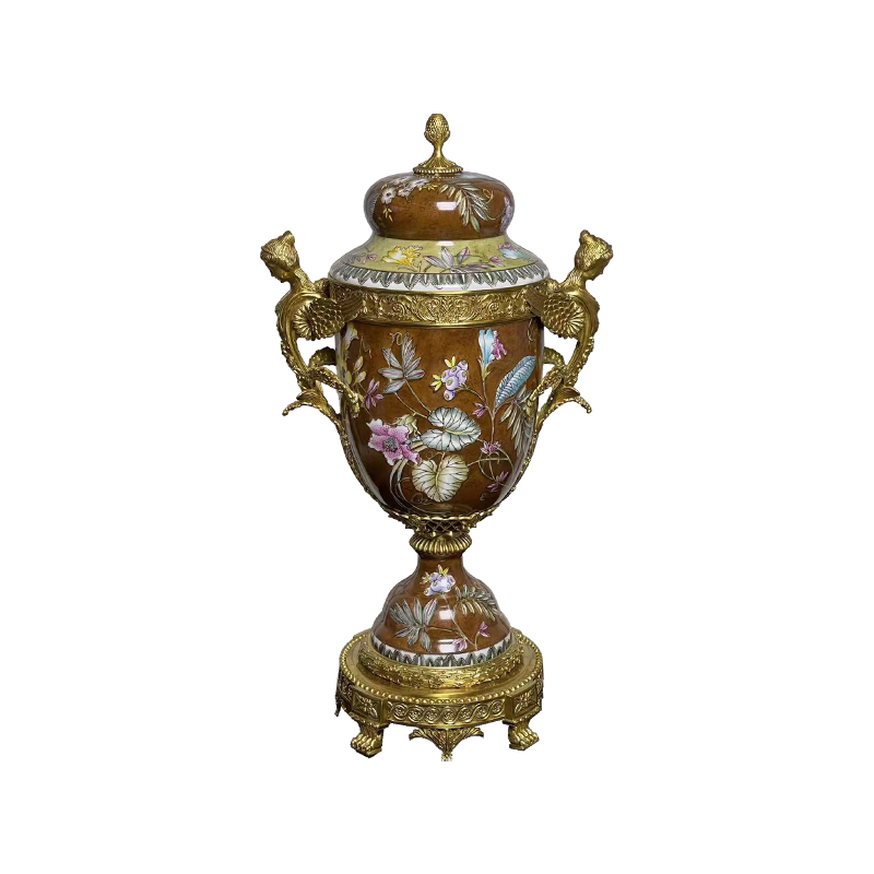 Modern Art Decor Design Decorative Amphora Vase Porcelain Ceramic Tabletop Jar for Home Decor