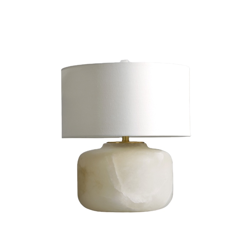 jiangmen lighting factory new design marble led inside brass table lamp desk lights lighting for indoor rooms decoration