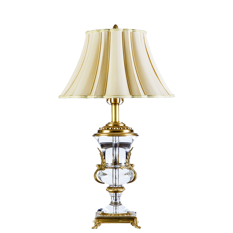 European led table lamp for living room with excellent design unique decor lights for home brass decorative crystal table lamp