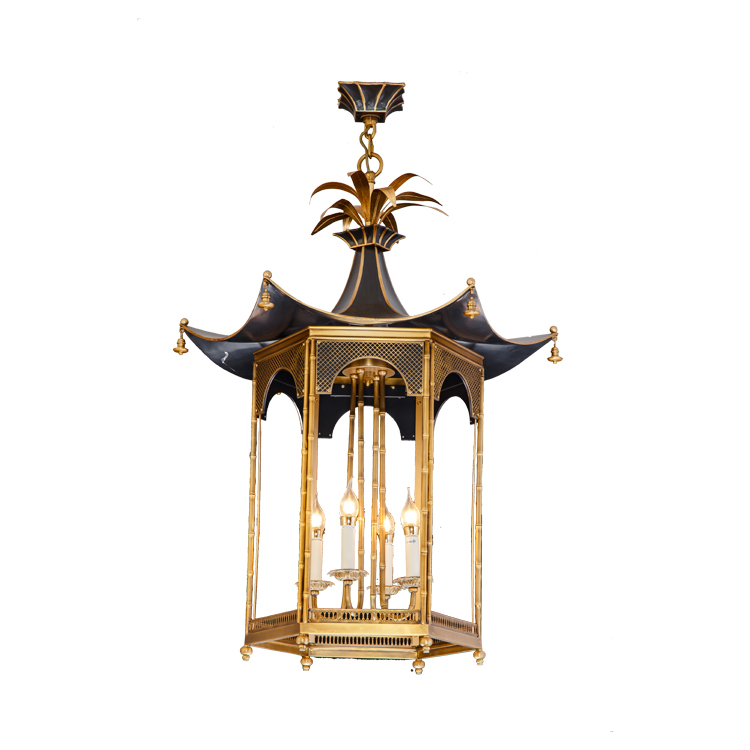 chinese style Loft Vintage Light Ceiling Chandelier Light Bronze Bird Cage Pendant lamp lighting lantern