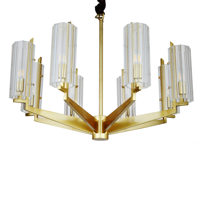 Guzhen factory 2020 hot sell OEM ODM accept brass pendant lamp crystal dining room chandelier