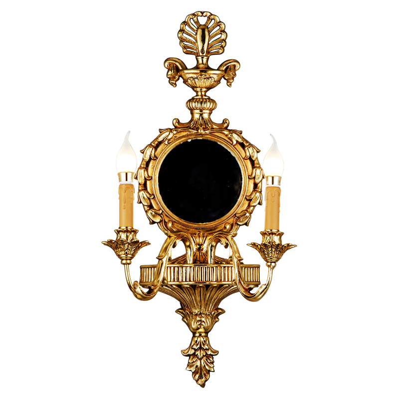 Popular classic antique home light brass wall sconces from China manufacturer with competitive price hotel wall lamps