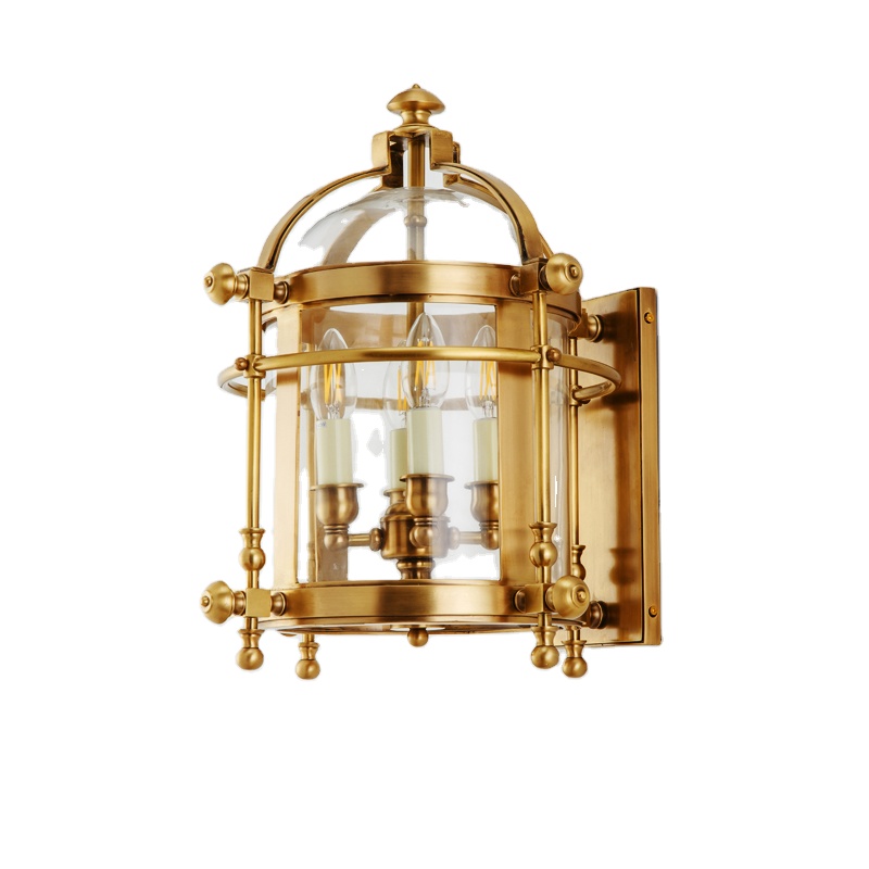 Wall Sconce with Copper and Glass New Design for Indoor or Outdoor Contemporary Wall Lamps