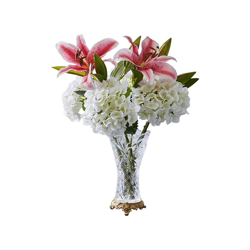 Luxury Creative Beautiful large glass vases Crystal round Bling Glass vases Decorative glass vases wholesale