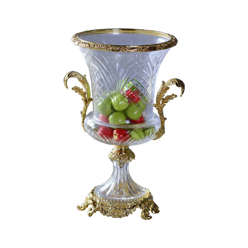 Christmas Ornaments Luxury Home Decor Glass & Crystal Vase Hydroponics Flower Arrangement Glass Vase Home