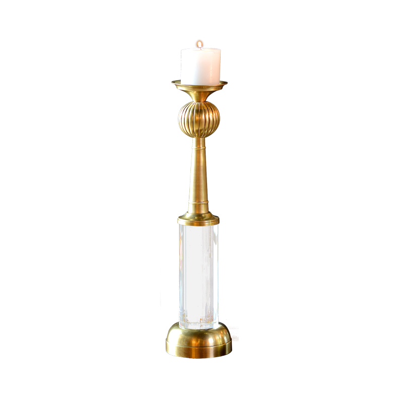 2021 newest  luxury brass  antique home candlestick  for house boutiques church living room  candle holder  Wedding Decor