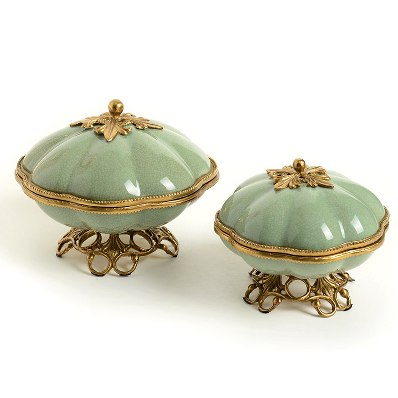 2021 popular  creative  designs fashion classic luxury brass ceramic fruit  candy bowl  porcelain bowl for home hotel restaurant