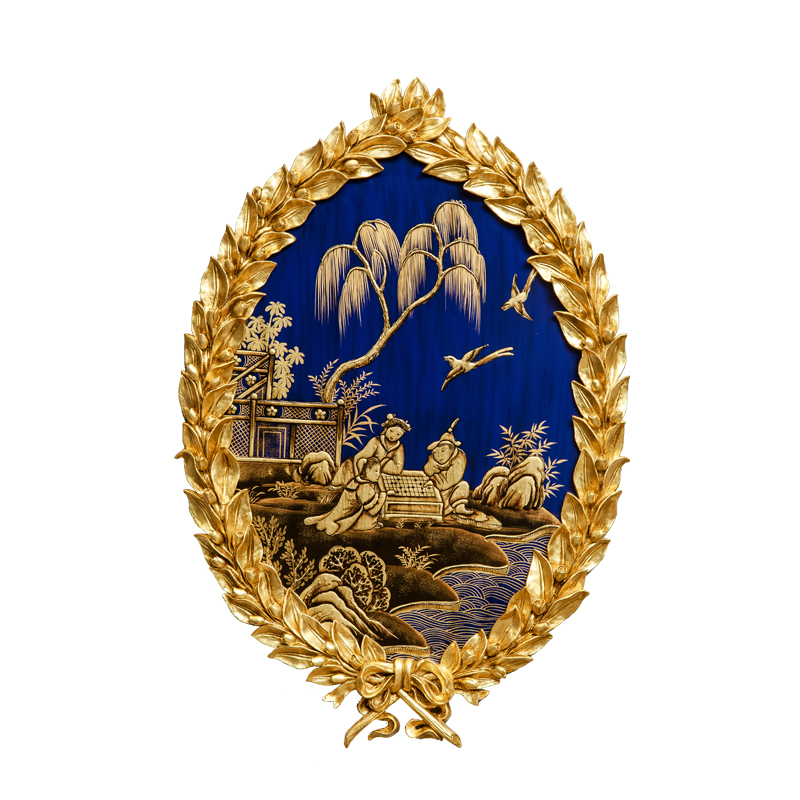 Interior traditional furniture for villa project wood wall decor with handmade design indoor decor high-end hanging picture